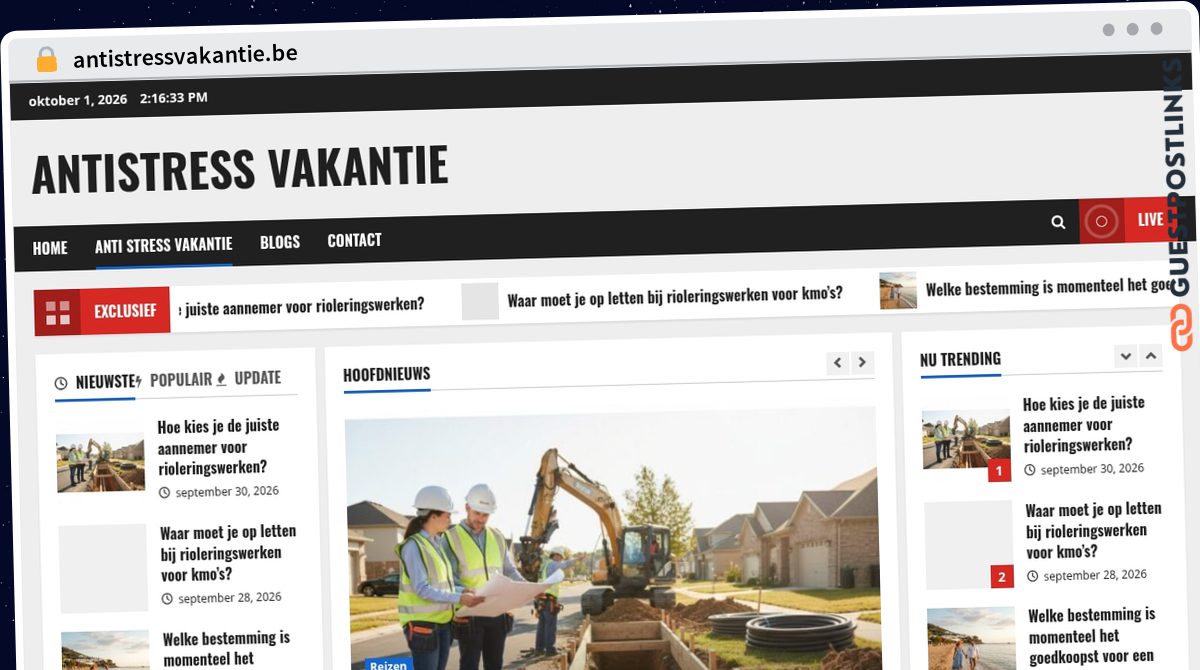 Publish Guest Post on antistressvakantie.be