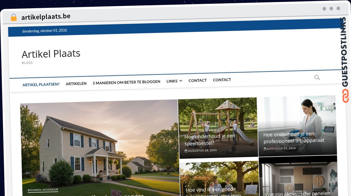 Publish Guest Post on artikelplaats.be