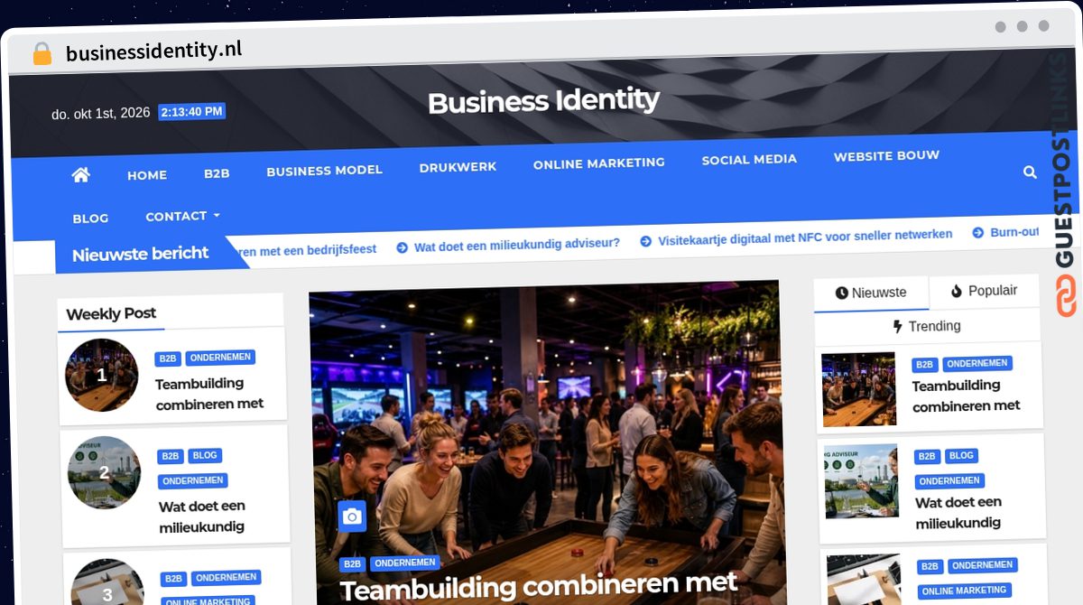 Publish Guest Post on businessidentity.nl