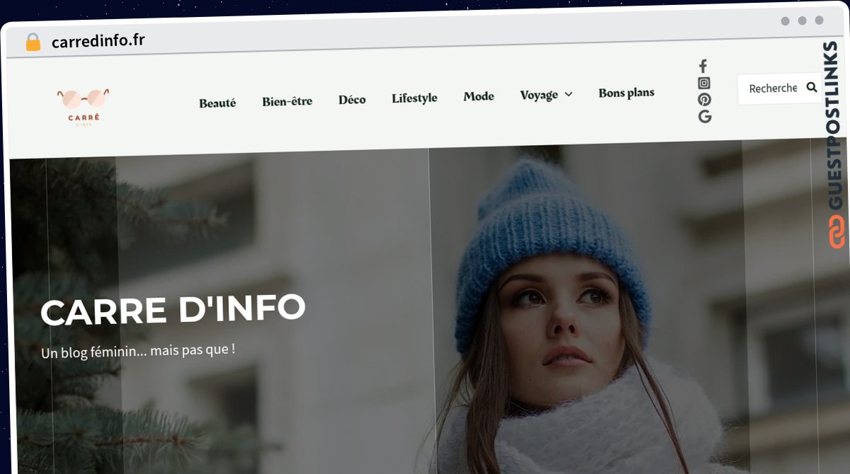 Publish Guest Post on carredinfo.fr
