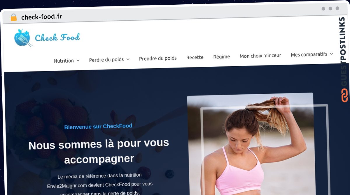 Publish Guest Post on check-food.fr