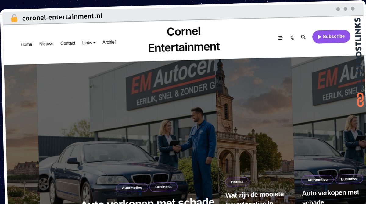 Publish Guest Post on coronel-entertainment.nl