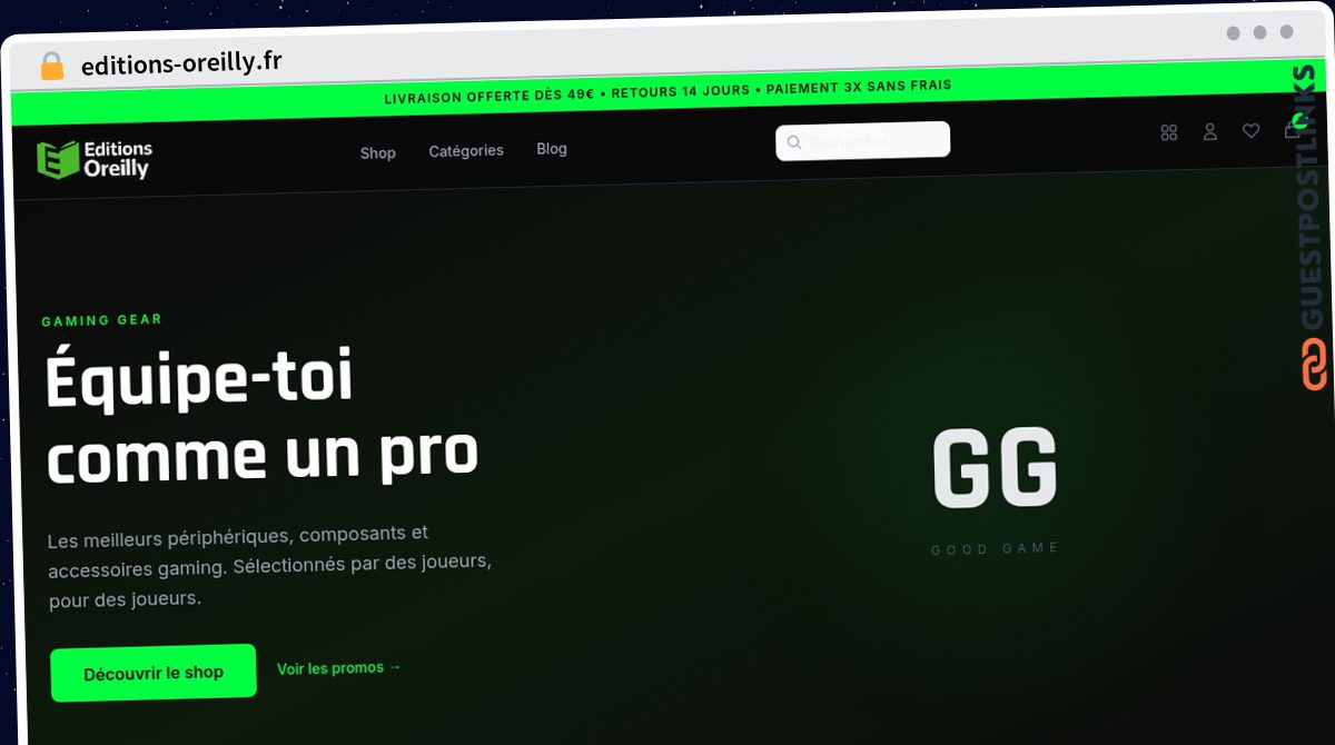 Publish Guest Post on editions-oreilly.fr