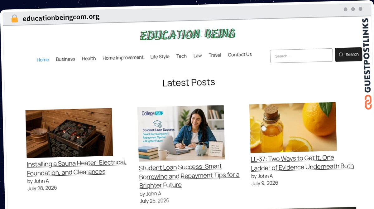 Publish Guest Post on educationbeingcom.org