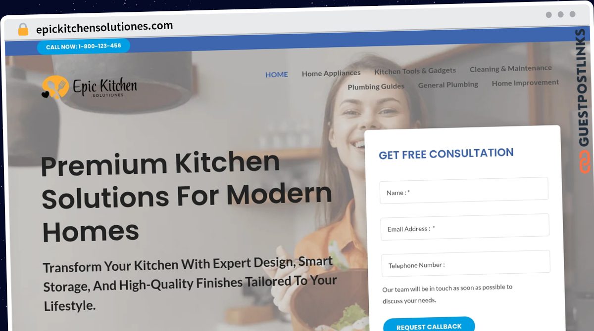 Publish Guest Post on epickitchensolutiones.com
