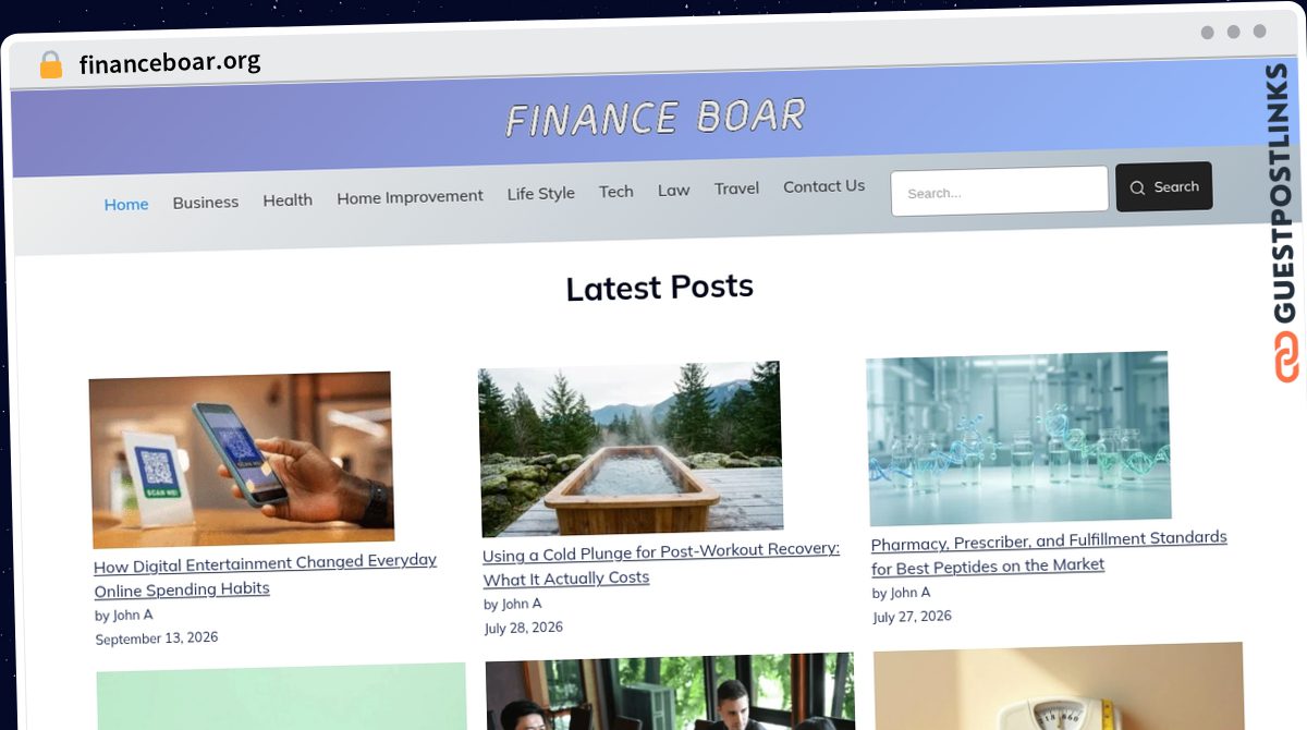 Publish Guest Post on financeboar.org
