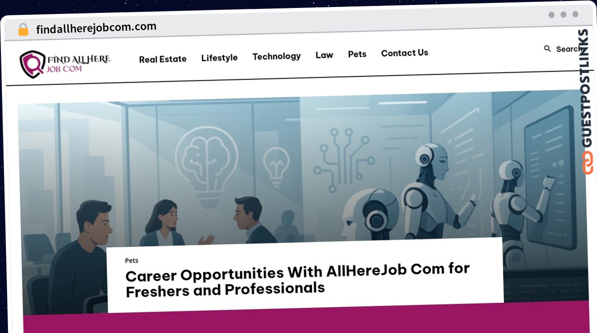 Publish Guest Post on findallherejobcom.com