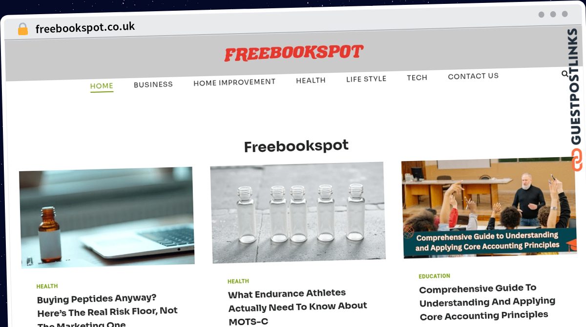 Publish Guest Post on freebookspot.co.uk