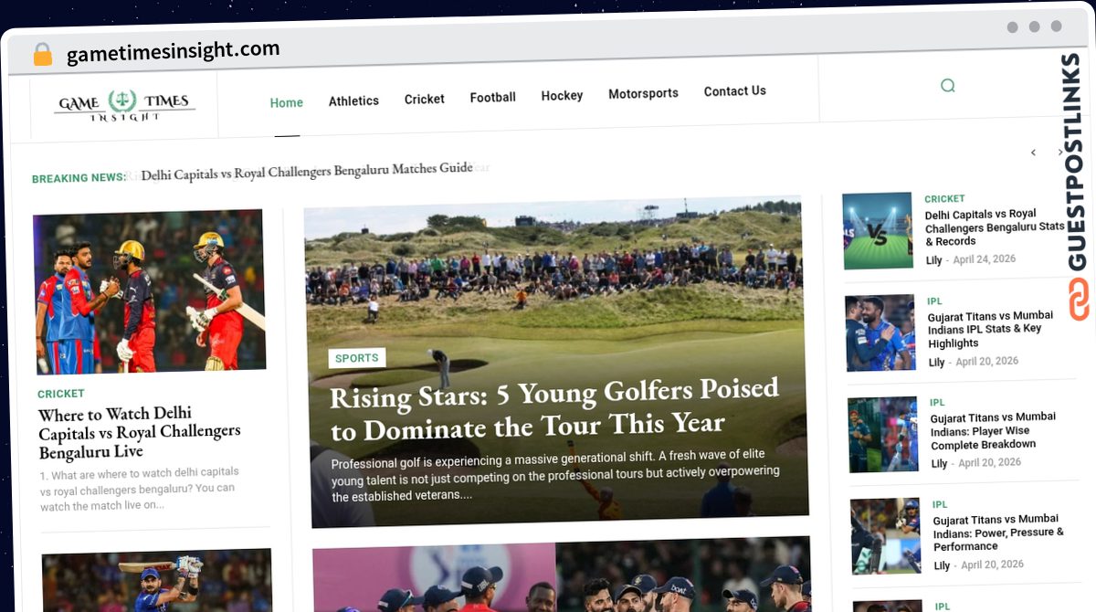 Publish Guest Post on gametimesinsight.com