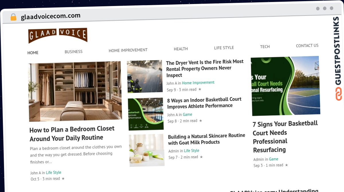 Publish Guest Post on glaadvoicecom.com