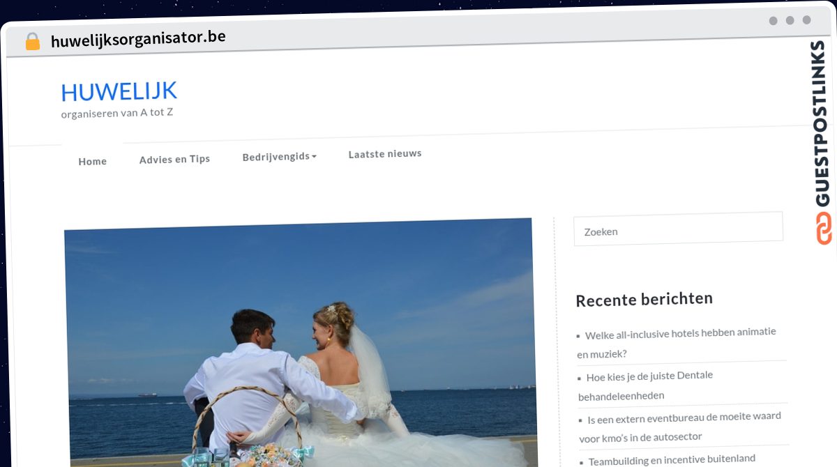 Publish Guest Post on huwelijksorganisator.be