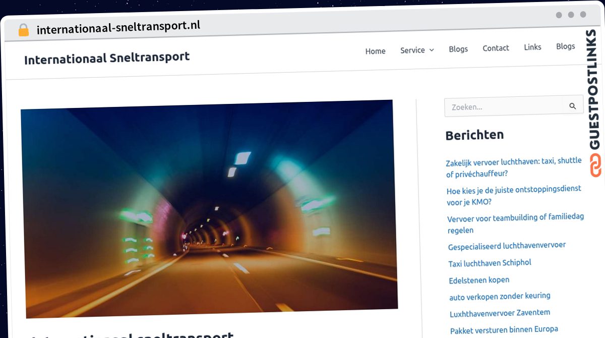 Publish Guest Post on internationaal-sneltransport.nl