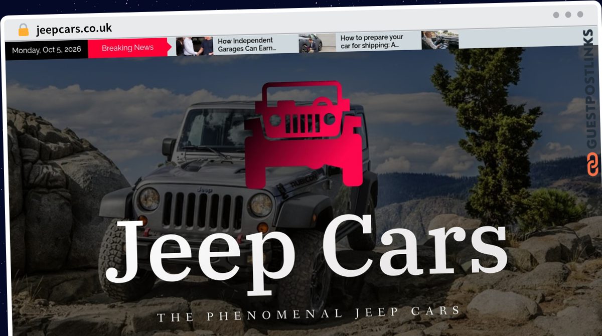 Publish Guest Post on jeepcars.co.uk