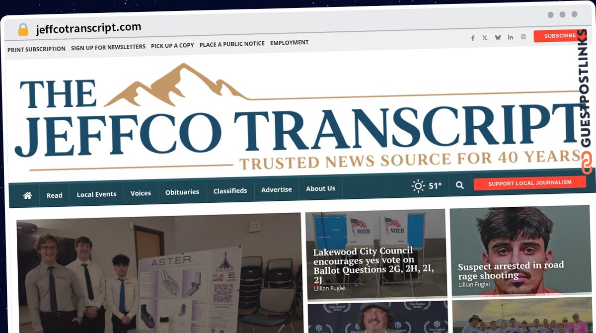 Publish Guest Post on jeffcotranscript.com