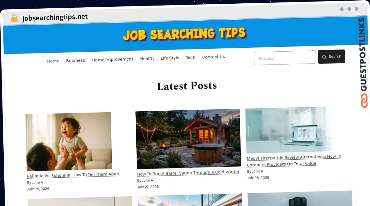 Publish Guest Post on jobsearchingtips.net