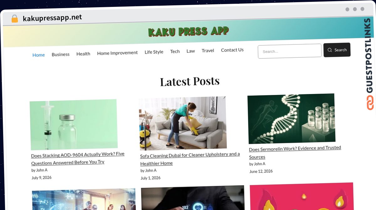 Publish Guest Post on kakupressapp.net