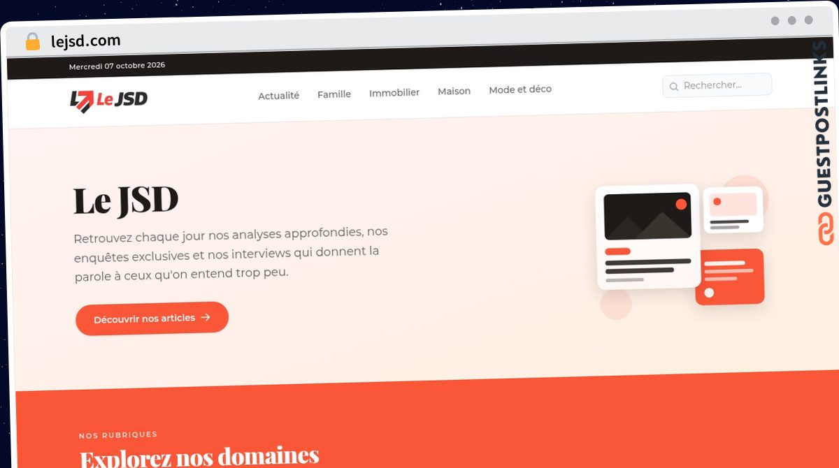Publish Guest Post on lejsd.com