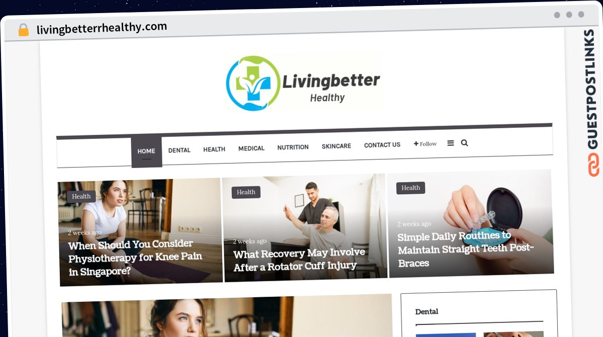 Publish Guest Post on livingbetterrhealthy.com