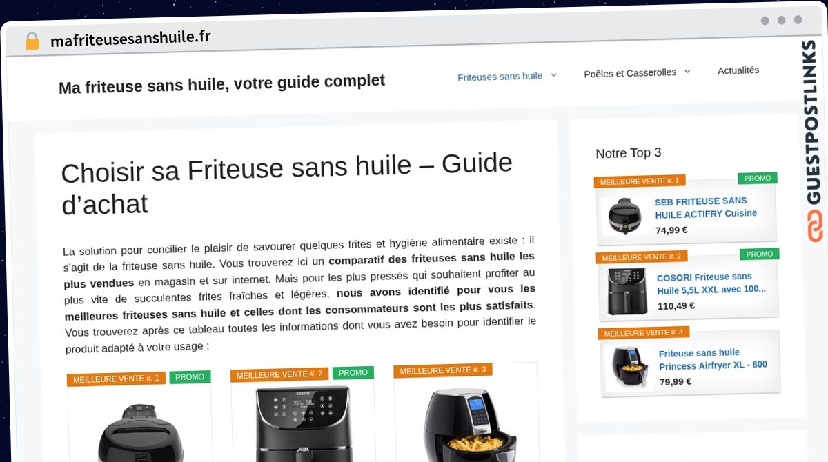 Publish Guest Post on mafriteusesanshuile.fr