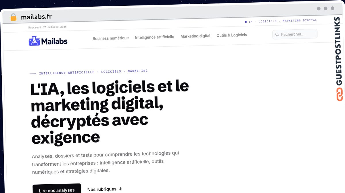 Publish Guest Post on mailabs.fr