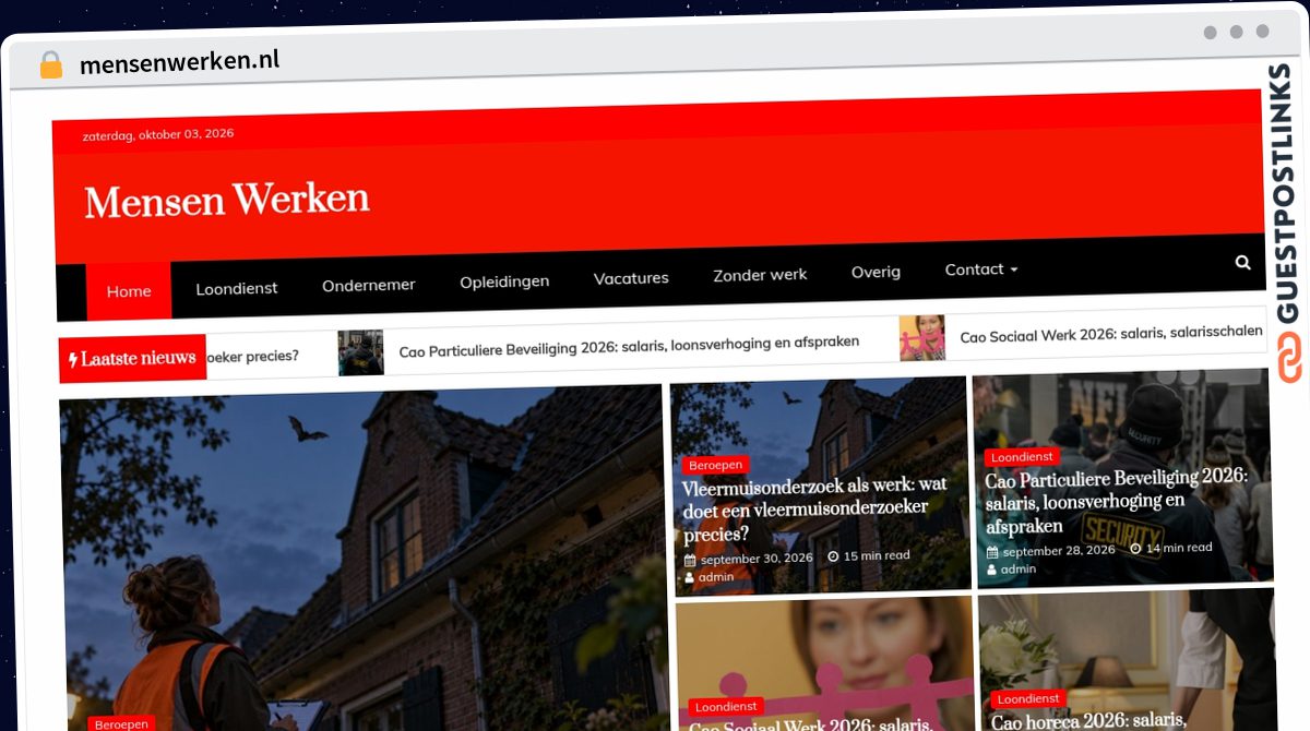 Publish Guest Post on mensenwerken.nl