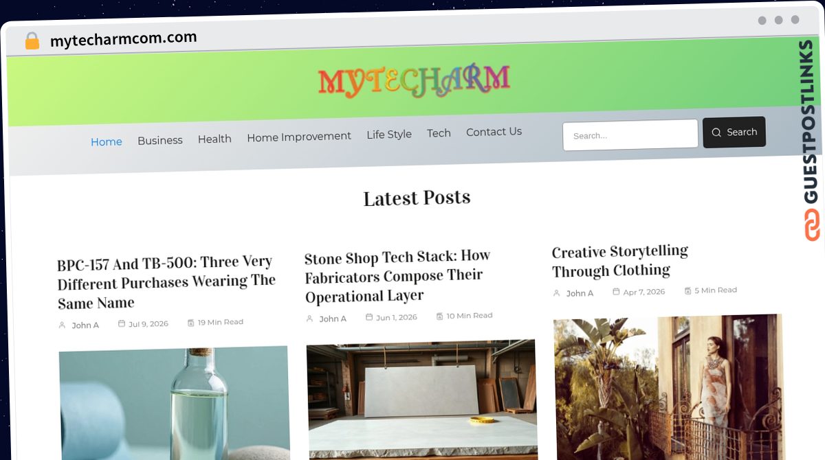 Publish Guest Post on mytecharmcom.com