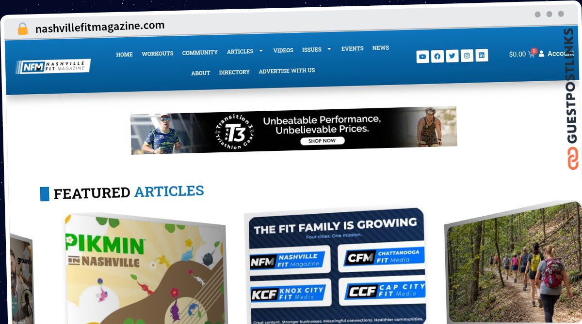 Publish Guest Post on nashvillefitmagazine.com