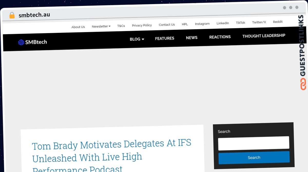 Publish Guest Post on smbtech.au