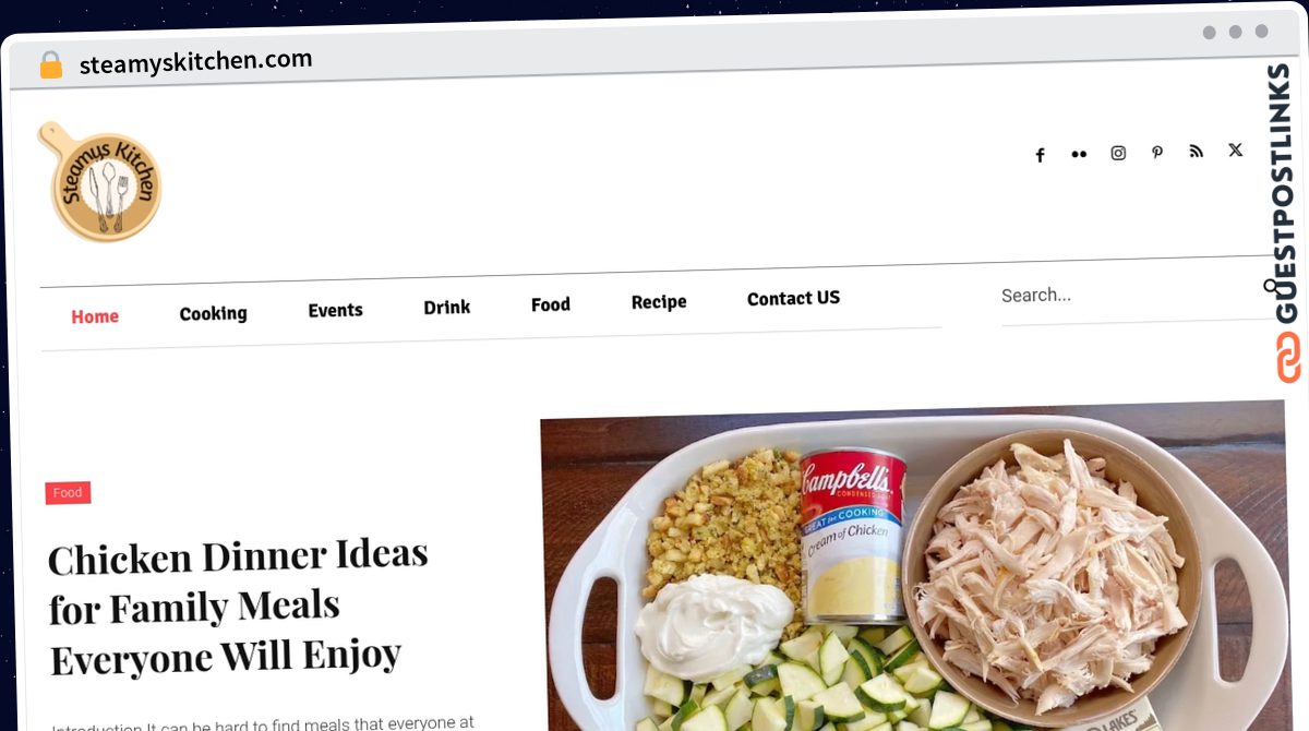 Publish Guest Post on steamyskitchen.com