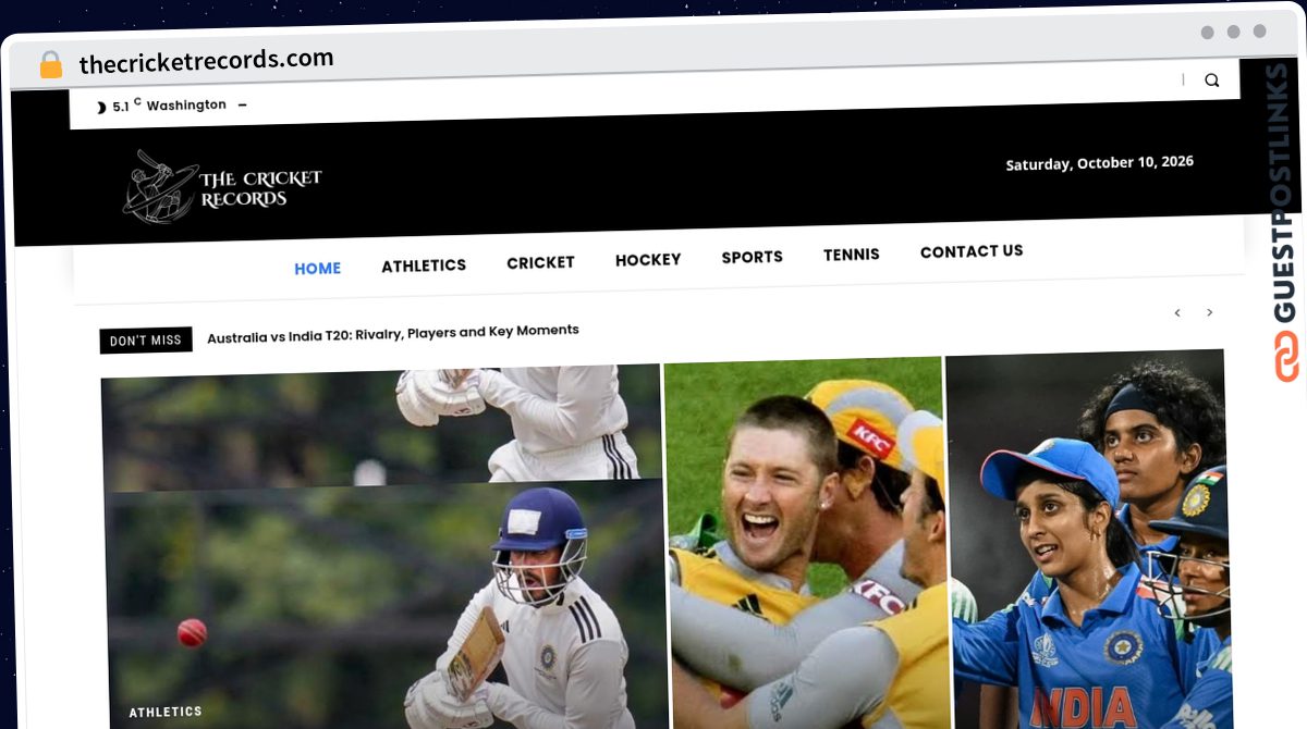 Publish Guest Post on thecricketrecords.com