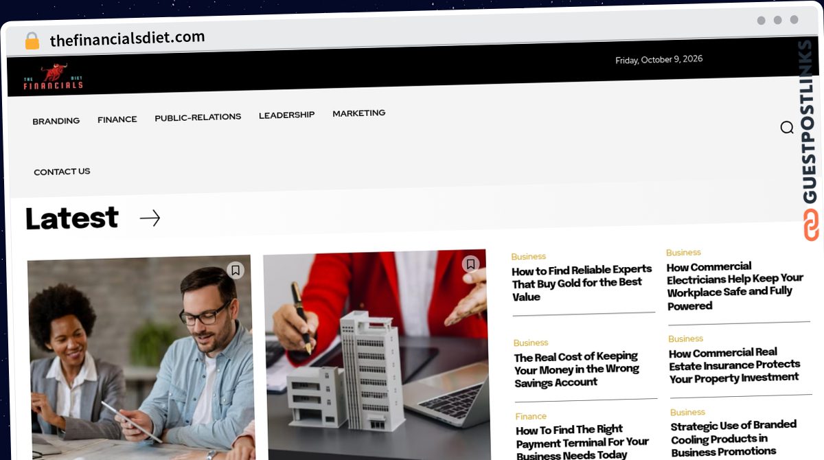 Publish Guest Post on thefinancialsdiet.com