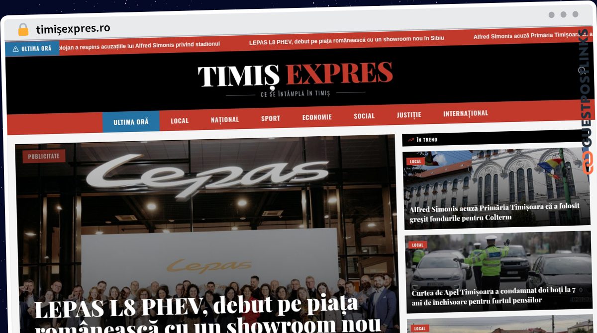Publish Guest Post on timișexpres.ro