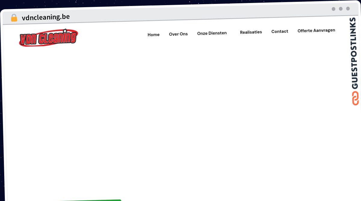Publish Guest Post on vdncleaning.be