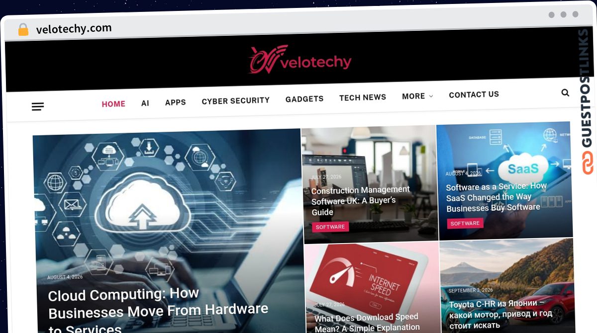 Publish Guest Post on velotechy.com