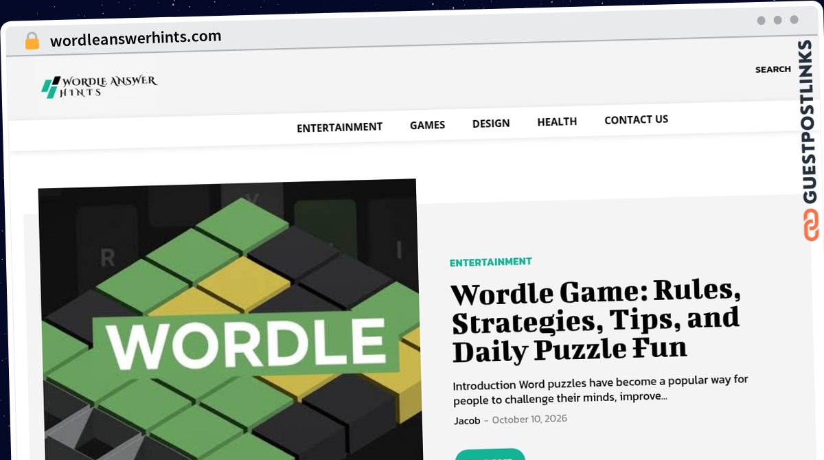 Publish Guest Post on wordleanswerhints.com